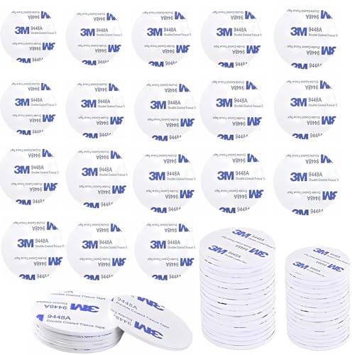 RXKFIGX Klebepad Set: 100 extrastarke weiße runde Schaumklebepads für Wände, Böden, Türen & Kunststoff von RXKFIGX