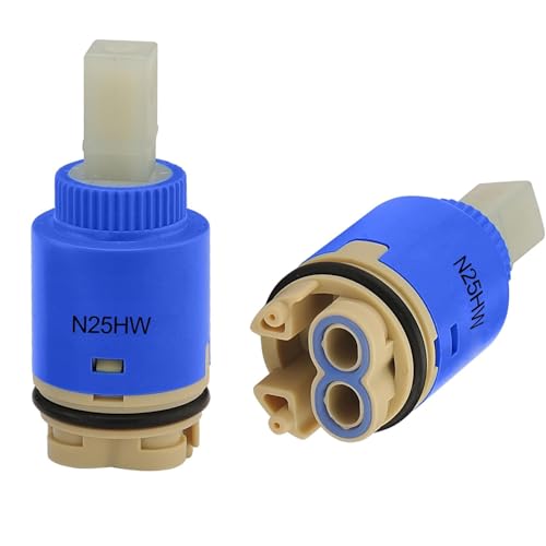 25 mm Wasserhahn Kartuş Zertifizierung Keramik Kartuschen Ersatzkartusche, Innenkartusche für Einhebelarmatur Monoblock Badezimmer oder Küchenmisch von RXXR