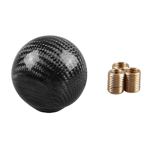 Universal Auto Gear Shift Knob Shifter Hebel Rund Ball Form Karbonfaser... von RYANSTAR RACING