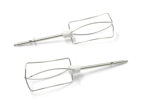 RYELDOM - Paar Schneebesen für elektrischen Handmixer – kompatibel mit Tefal – Schneebesen aus Edelstahl, anpassbar an Tefal Modelle – für Code XJ901301 – 989633 – SS-989633 – 901301 von RYELDOM