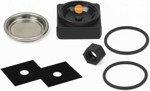 RYELDOM - Wartungs-Set für Kaffeemaschine Frog – kompatible Ersatzteile: 2 Dichtungen, 1 Padhalter, 1 Mutter, 1 Handbrause, 2 Dicken, Reinigung und Reparatur von Kaffeemaschinen RYELDOM - Wartungs-Set für Kaffeemaschine Frog – kompatible Ersatzteile: 2 Dichtungen, 1 Padhalter, 1 Mutter, 1 Handbrause, 2 Dicken, Reinigung und Reparatur von Kaffeemaschinen von RYELDOM