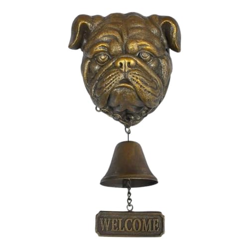 RYGRZJ Metall Hund Willkommen Türklingel Vintage Bulldog Dobermann Glocke Ladenbesitzer Türklingel Office Halterung Eingang Wand for Home RYGRZJ Metall Hund Willkommen Türklingel Vintage Bulldog Dobermann Glocke Ladenbesitzer Türklingel Office Halterung Eingang Wand for Home von RYGRZJ