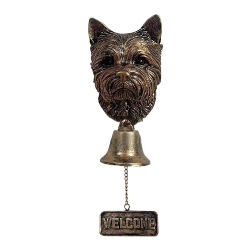 RYGRZJ Metall Hund Willkommen Türklingel Vintage Bulldog Dobermann Glocke Ladenbesitzer Türklingel Wand Office Eingang E5J5 Halterung Decor for Home RYGRZJ Metall Hund Willkommen Türklingel Vintage Bulldog Dobermann Glocke Ladenbesitzer Türklingel Wand Office Eingang E5J5 Halterung Decor for Home von RYGRZJ