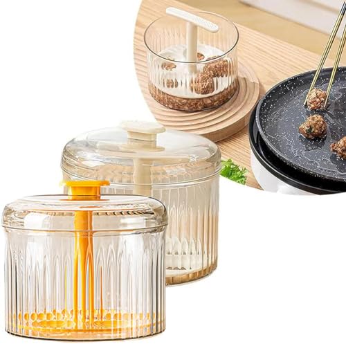 RYGRZJ Translucent Meatball Maker,Manual Meatball Maker Tool,Non-Stick Meatball Shaper,Kitchen Extruded Meatball Making Tool,Ground Meat Freezer Storage Containers RYGRZJ Translucent Meatball Maker,Manual Meatball Maker Tool,Non-Stick Meatball Shaper,Kitchen Extruded Meatball Making Tool,Ground Meat Freezer Storage Containers von RYGRZJ