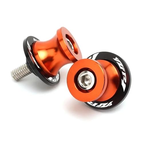 FÜR YZF-R1 YZF R1 R1M R1S 2015-2025 2019 Motorrad 6MM Stand Schrauben Schwinge Slider Spulen Kipphebelspule(Orange) von RYHJNRTH