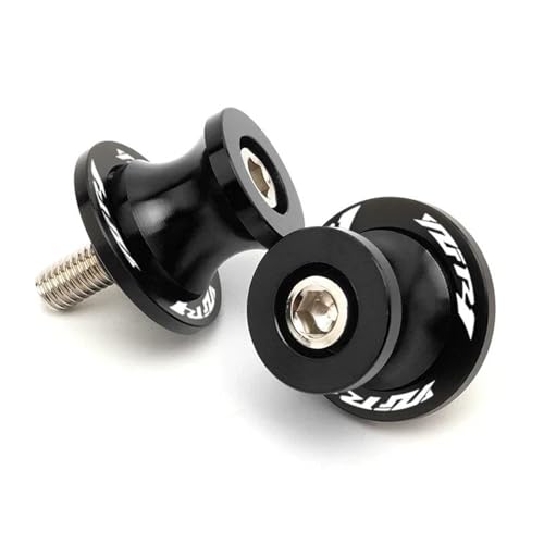 FÜR YZF-R1 YZF R1 R1M R1S 2015-2025 2019 Motorrad 6MM Stand Schrauben Schwinge Slider Spulen Kipphebelspule(Schwarz) von RYHJNRTH