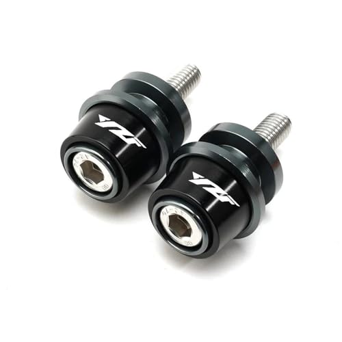 Für YZF R3 R25 R6 R1 2019 2020 2021 R15 V3 YZF Motorrad Schwinge Spulen 6mm Aluminium Slider Stand Spulen Kipphebelspule(X Titanium) von RYHJNRTH