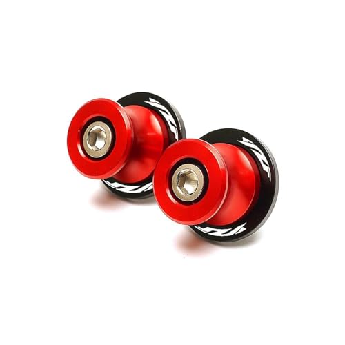 Motorrad Schwinge Spulen 6mm Aluminium Slider Stand Spulen Für YZF R3 R25 R6 R1 2019 2020 2021 R15 V3 YZF Kipphebelspule(S red) von RYHJNRTH