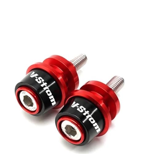 RYHJNRTH 8MM Motorrad Schwinge Spool Slider Für Suzuki V-Strom 650/XT 1000/XT 1050XT 250 VStrom DL650 DL1000 DL250 2022 Kipphebelspule(Red) von RYHJNRTH