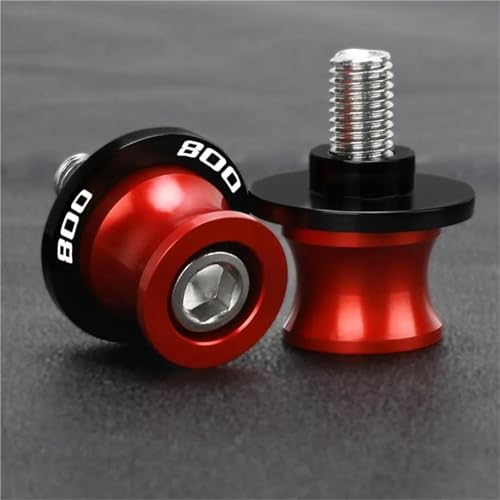 RYHJNRTH FÜR Kawasaki Z800 Z 800 2013-2023 8MM Motorrad Schwinge Spulen Slider Stand Schrauben Kipphebelspule(Red M8 Z800) von RYHJNRTH