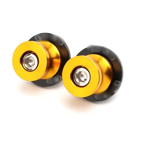 RYHJNRTH Für Kawasaki Für Ninja 400 Für Ninja400 2018-2021 Für Ninja 650 Für Ninja650 8MM Schwinge Spool Slider Stand Schrauben Kipphebelspule(Gold) von RYHJNRTH
