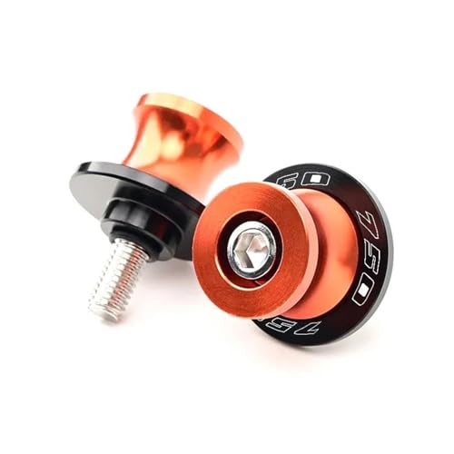 RYHJNRTH Für Kawasaki Z750 Z 750 Z750S Motorrad 10MM Schrauben Schwinge Spulen Slider Stand Schrauben Kipphebelspule(Orange6 Z750) von RYHJNRTH