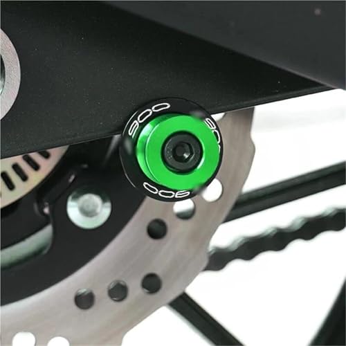 RYHJNRTH Für Kawasaki Z900 Z 900 2017-2024 Slider Stand 8mm Schrauben Motorrad Schwinge Spulen Slider Stand Kipphebelspule(Green) von RYHJNRTH