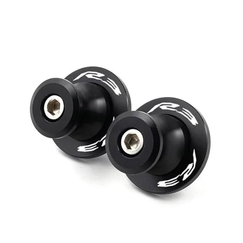 RYHJNRTH Für Mt-03 MT03 Mt 03 2015-2022 2023 2024 YZF R3 Motorrad 6MM Schwinge Spulen Stand Schrauben Slider Kipphebelspule(R3 Black) von RYHJNRTH