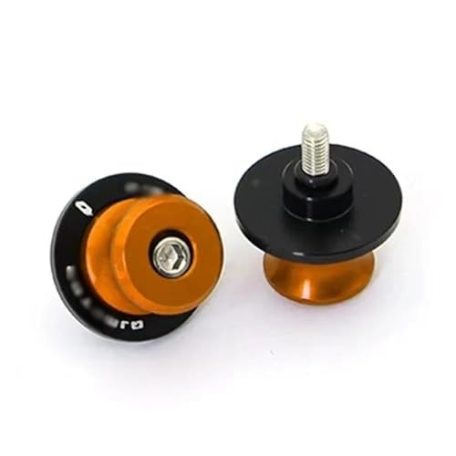 RYHJNRTH Für QJMOTOR SRT SRV SRK 300 350 400 500 700 800 RR S SVT Motorrad Schwinge Spulen Sliders Stand Schrauben Schrauben Kipphebelspule(Orange) von RYHJNRTH