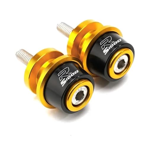 RYHJNRTH Für S1000R S1000RR 2014 2015 2016 2017 2018 2019 2020 2021 2022 M8 8mm Schwinge Spulen Slider Kipphebelspule(Gold-S1000R) von RYHJNRTH