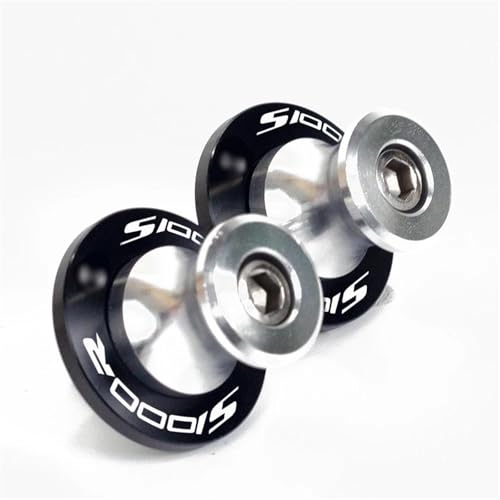 RYHJNRTH Für S1000RR HP4 S 1000 RR S1000 RR/R S1000R 8MM Motorrad CNC Schwinge Spulen Sliders Schaukel Arm Spulen sllider Abdeckung Kipphebelspule(S1000R Silver) von RYHJNRTH