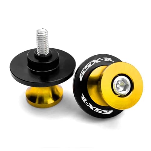 RYHJNRTH Für Suzuki GSXR1000 GSXR1300 GSXR600 GSXR750 GSXR 125 GSXR 150 Schwinge Spulen Sliders Schwinge Schraube Stehen Kipphebelspule(Gold) von RYHJNRTH