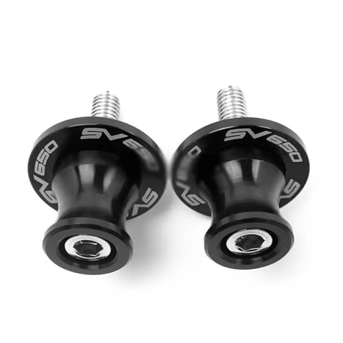 RYHJNRTH Für Suzuki SV650 / S SV 650 S 1999-2023 Motorrad Schwinge Spulen Slider Schaukel Arm Stand Schrauben Kipphebelspule(Schwarz) von RYHJNRTH