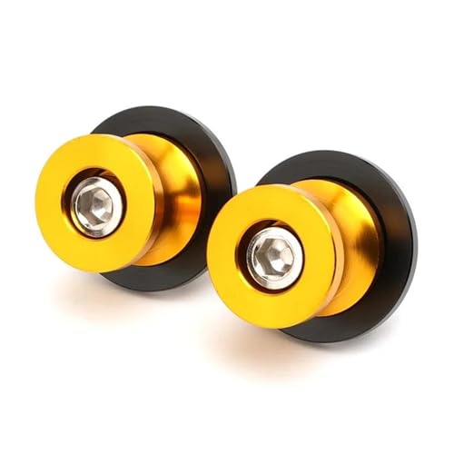 RYHJNRTH Für TMAX530 TMAX560 TECH T-MAX TMAX 560 530 TECH Motorrad 6MM CNC Schwinge Spulen Stand Schrauben Slider Kipphebelspule(Gold13) von RYHJNRTH