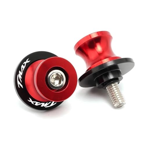 RYHJNRTH Für TMAX530 TMAX560 TECH T-MAX TMAX 560 530 TECH Motorrad 6MM CNC Schwinge Spulen Stand Schrauben Slider Kipphebelspule(Red4) von RYHJNRTH