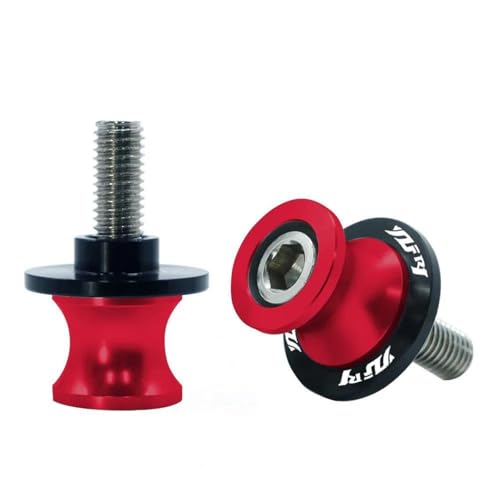 RYHJNRTH Für YZF R1 YZFR1 YZF-R1 R3 R6 R125 MT-03 Motorrad Schwinge Sliders Spulen CNC Schwinge Stand Schraube Paddock Kipphebelspule(Red) von RYHJNRTH