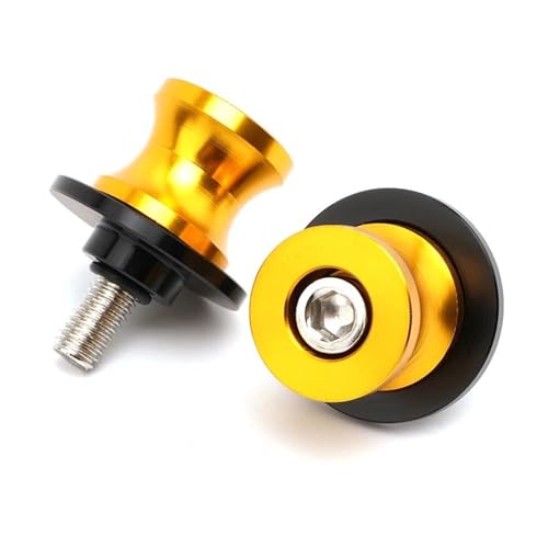 RYHJNRTH Für YZF-R6 YZFR6 YZF R6 1999-2024 Motorrad Schwinge Spulen M6 Slider Stand Schrauben Kipphebelspule(Gold7) von RYHJNRTH