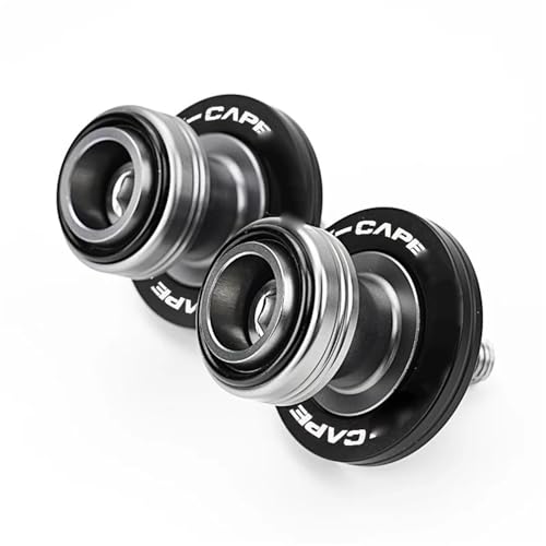 RYHJNRTH M10 Für Moto Morini X-Cape 650 XCape X Cape 650 Motorrad Zubehör CNC Schwinge Spulen Slider Stand Schrauben Kipphebelspule(Black-B) von RYHJNRTH