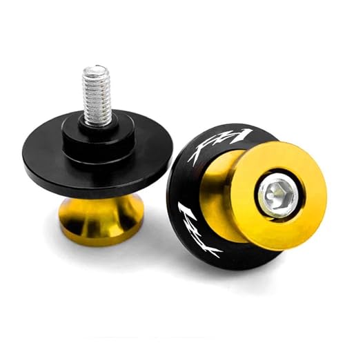 RYHJNRTH M6 Schwingenschieber Schraube Schwingenständer Schrauben Für FZ1 FZ-1 2006-2015 FZ6 NS 2004-2016 FZ8 FZ-8 2010-2018 Für Fazer Kipphebelspule(FZ1 Gold) von RYHJNRTH