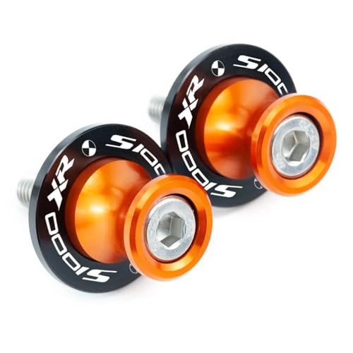 RYHJNRTH Motorrad 8mm Schwingenspulen Schieber Schwingenspulen Sllider-Abdeckung Für S1000XR S1000 XR S 1000 XR 2015 2016 Kipphebelspule(Orange) von RYHJNRTH