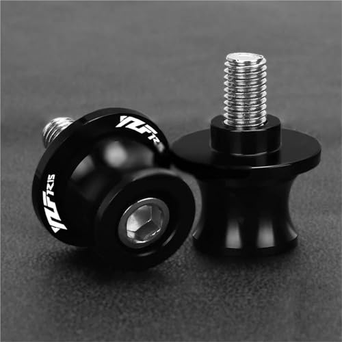 RYHJNRTH Motorrad Schwinge Slider Spulen 6MM Stand Schrauben Abdeckung Für YZFR15 YZF-R15 YZF R15 V2 V3 2013-2023 2024 2025 Kipphebelspule(Schwarz) von RYHJNRTH
