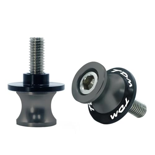 RYHJNRTH Motorrad Schwinge Sliders Spulen 2 STÜCKE 6MM CNC Stand Schraube Paddock Für TDM 850 TDM850 TDM 900 TDM900 Alle Jahre Kipphebelspule(Titanium) von RYHJNRTH