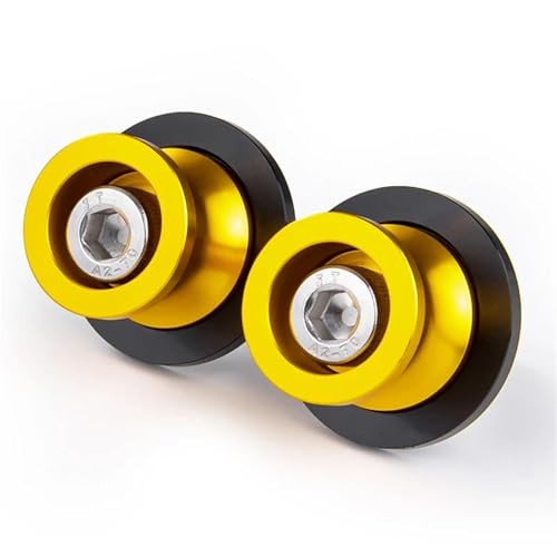 RYHJNRTH Motorrad Schwinge Spulen Hinten Steht Schraube Sliders Für Kawasaki Für Ninja ZX6R ZX636 250SL 250 300 400 650 1000SX Kipphebelspule(10MM Gold) von RYHJNRTH