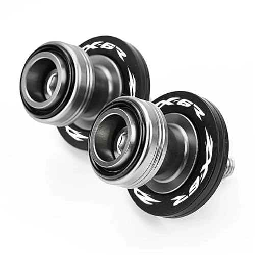 RYHJNRTH Motorrad Schwinge Spulen Slider Stand Spulen Für Kawasaki ZX6R ZX 636 ZX636 ZX 6R ZX10R ZX 10R Kipphebelspule(M8-Black ZX6R) von RYHJNRTH