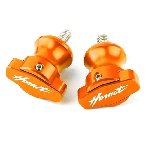 RYHJNRTH Motorrad Schwinge Spulen Slider StandScrews 8MM Für CB600F Hornet 599 CB600 CB599 CB600F Kipphebelspule(Orange) von RYHJNRTH