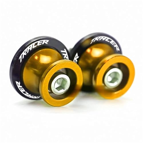 RYHJNRTH Motorrad-Schwingenspulen M6-Ständerschrauben Motorradzubehör Für Tracer7 Tracer9 900 700 7 9 GT Kipphebelspule(Gold) von RYHJNRTH