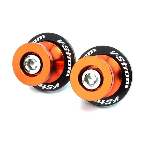 RYHJNRTH Schwinge Spulen Für Suzuki V-Strom 800 DE 1050 DE VSTROM 800DE V Strom 2023 Motorrad Sliders Stand Schrauben M8 Kipphebelspule(Orange) von RYHJNRTH