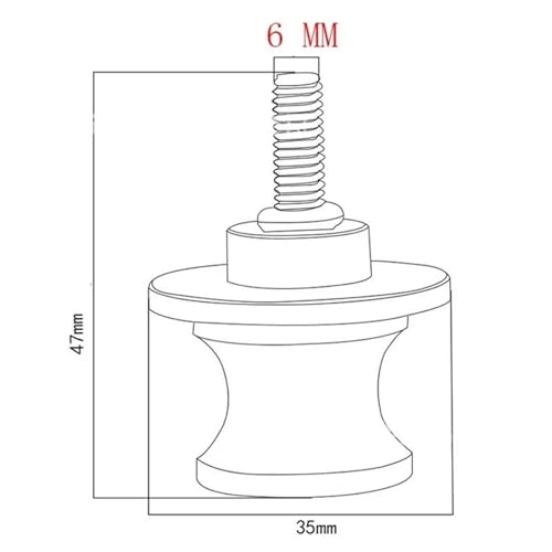 RYHJNRTH Schwingenspulen Schieber Ständerschrauben 6 Mm Schwingenmotorrad Für MT03 MT09 MT10 MT 03 09 10 Mt03 Mt09 Mt10 Kipphebelspule(Red MT09) von RYHJNRTH