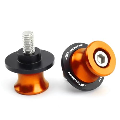 RYHJNRTH Schwingenspulen Schieberständer Schrauben Schrauben CNC 8MM Motorrad Für S1000R S1000RR S1000 S 1000 RR 2009-2023 Kipphebelspule(Orange) von RYHJNRTH
