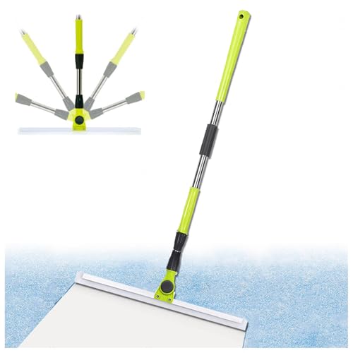 Abzieher Dusche Boden, with 130cm Long Handle Abzieher Dusche Boden, Wasserschieber Dusche Reinigt Glas,Feinstaub,Haare und Flüssigkeiten,Small:35×130cm von RYJYQYX
