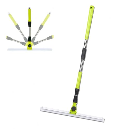 Bodenabzieher, with 130cm Long Handle Abzieher Boden, Abzieher Dusche Boden Reinigt Glas,Feinstaub,Haare und Flüssigkeiten,Large:50×130cm von RYJYQYX
