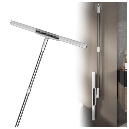 RYJYQYX Abzieher Boden, mit Bürstenköpfen und 2 Schaber, 125 cm Verstellbarer Griff Abzieher Boden, Duschabzieher Boden Reinigt Glas,Feinstaub,Haare und Flüssigkeiten RYJYQYX Abzieher Boden, mit Bürstenköpfen und 2 Schaber, 125 cm Verstellbarer Griff Abzieher Boden, Duschabzieher Boden Reinigt Glas,Feinstaub,Haare und Flüssigkeiten von RYJYQYX