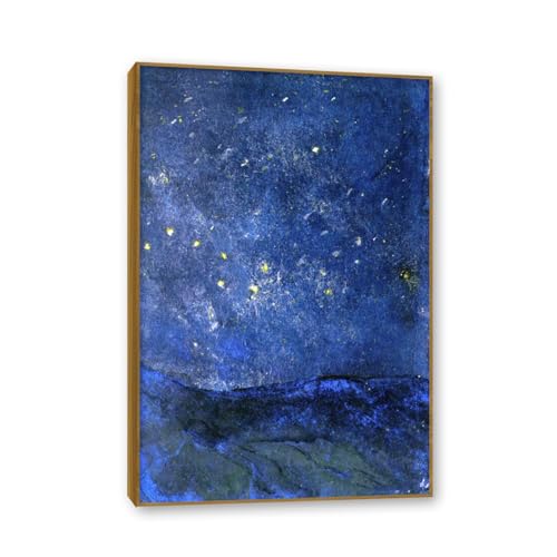 RYLJCZ Abstrakte Berühmte Nolde Gemälde. Poster und Kunstdrucke E. Nolde.（Starry Sky） Reproduktion auf Leinwand. Deko Bild für Wohnzimmer 40x60cm(15.8x23.7in) Rahmenlos von RYLJCZ