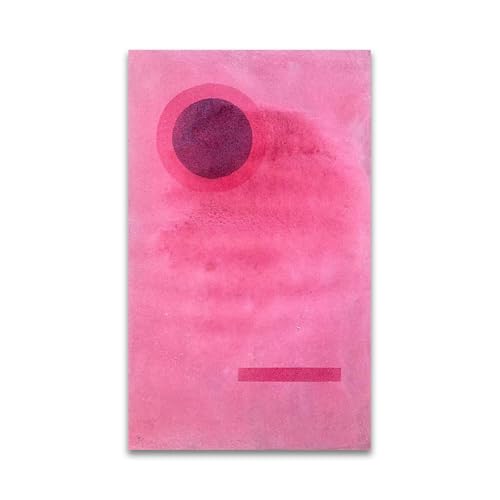 RYLJCZ kunstdruck berühmter maler by Wassily Kandinsky(Circle and Rectangle). Ölgemälde-Reproduktion. Abstrakte Leinwandbilder für die Wohnzimmerdekoration 50x80cm(19.7x31.5in) Rahmenlos von RYLJCZ