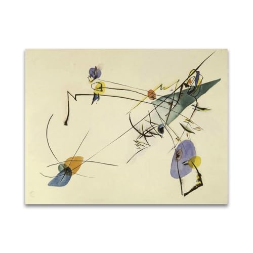 RYLJCZ kunstdruck berühmter maler by Wassily Kandinsky(Simple). Ölgemälde-Reproduktion. Abstrakte Leinwandbilder für die Wohnzimmerdekoration 60x80cm(23.7x31.5in Rahmenlos von RYLJCZ
