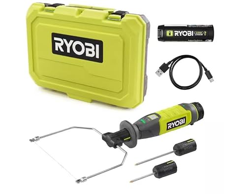 RYOBI USB-Lithium-Heißdraht-Schaumschneider-Kit mit 2,0 Ah Lithium-Ionen-Akku RYOBI USB-Lithium-Heißdraht-Schaumschneider-Kit mit 2,0 Ah Lithium-Ionen-Akku von RYOBI