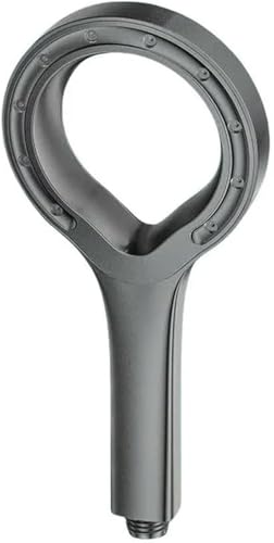 Duschkopf, Single-Mode-Spray Spa Hochdruck Big Panel Booster Duschkopf Badezimmer Wasserhahn Zubehör Set Schlauchhalterung 1 Stück(Grey) von RYRYR