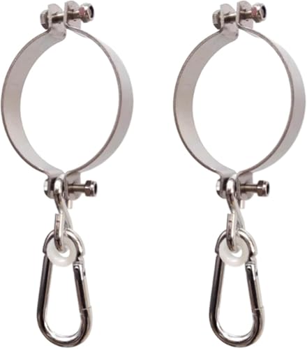 Hochleistungs-Hängeset for Hängesessel, Halterung for Schaukeldeckenaufhänger, 2er-Set Schaukelhaken, tragender Hebering, horizontale Stange, Schnallenzubehör, Rundrohrverschluss, Rundrohr(66-72 mm) von RYRYR