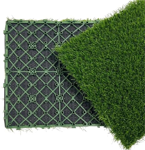 Kunstrasenmattenquadrate, Kunstrasenfliesen, 2 Stück, 30 cm x, ineinandergreifender Rasen for die Landschaftsgestaltung im Freien Kunstrasenmattenquadrate, Kunstrasenfliesen, 2 Stück, 30 cm x, ineinandergreifender Rasen for die Landschaftsgestaltung im Freien von RYRYR