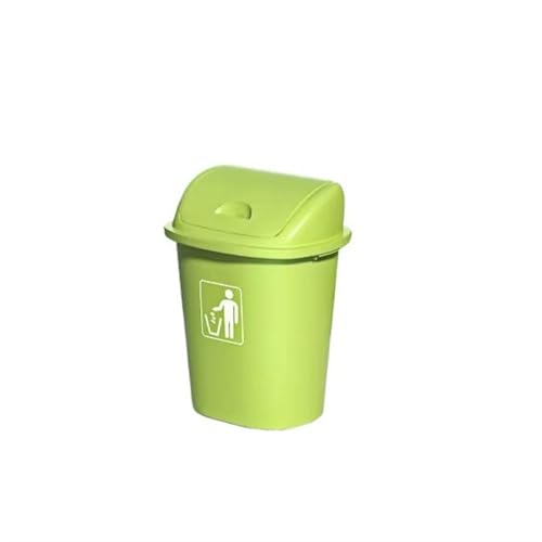 Mülleimer for draußen, Mülleimer for drinnen, Standmülleimer fürs Büro, Schütteldeckel, großes Fassungsvermögen, for den Haushalt, gewerbliche Küche, Klassenzimmer, speziell mit Deckel, öffentlich, fo von RYRYR